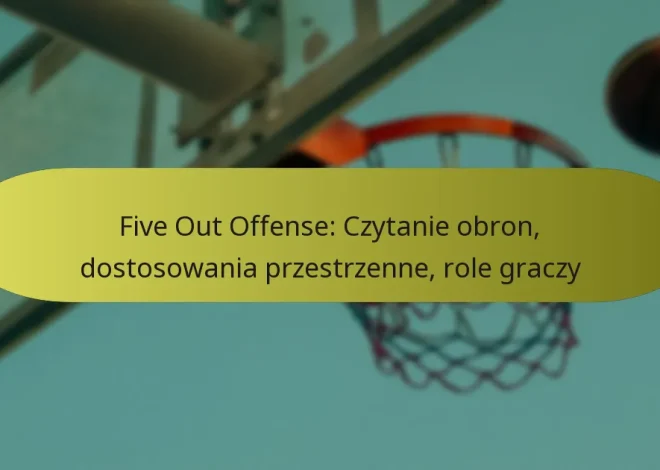 Five Out Offense: Czytanie obron, dostosowania przestrzenne, role graczy