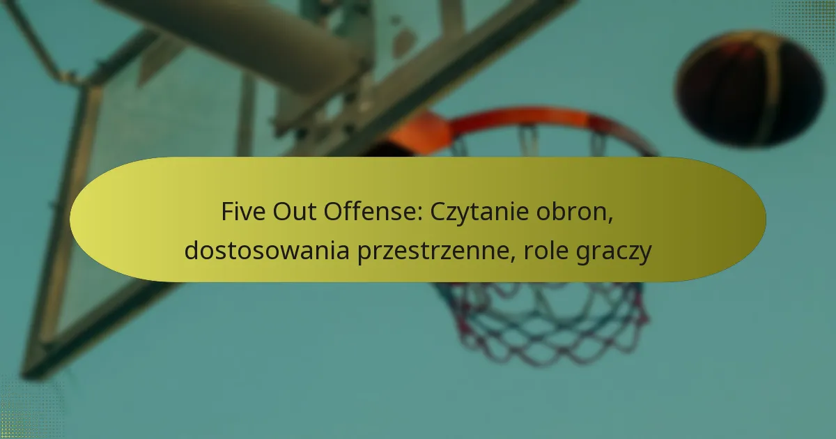 Five Out Offense: Czytanie obron, dostosowania przestrzenne, role graczy