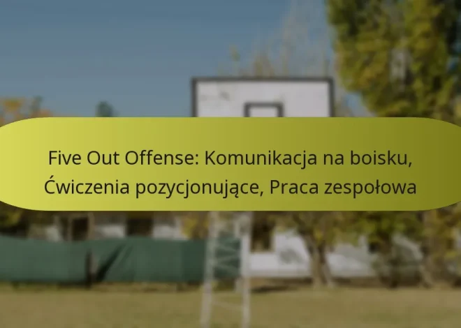 Five Out Offense: Komunikacja na boisku, Ćwiczenia pozycjonujące, Praca zespołowa