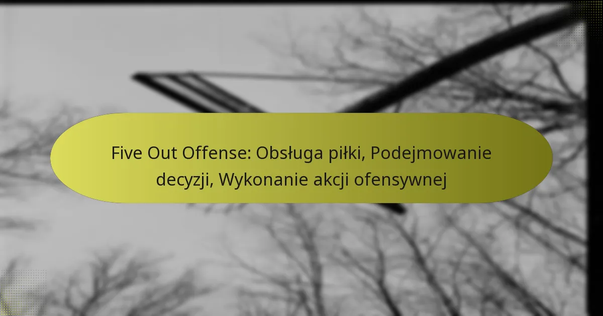 Five Out Offense: Obsługa piłki, Podejmowanie decyzji, Wykonanie akcji ofensywnej