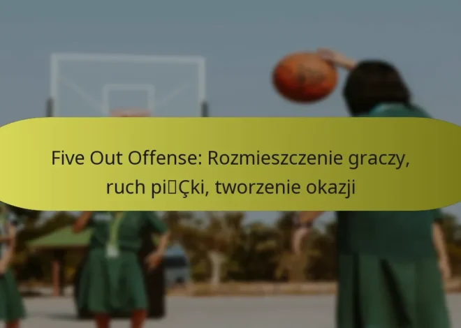 Five Out Offense: Rozmieszczenie graczy, ruch piłki, tworzenie okazji