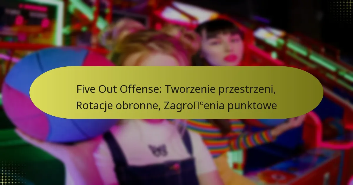 Five Out Offense: Tworzenie przestrzeni, Rotacje obronne, Zagrożenia punktowe