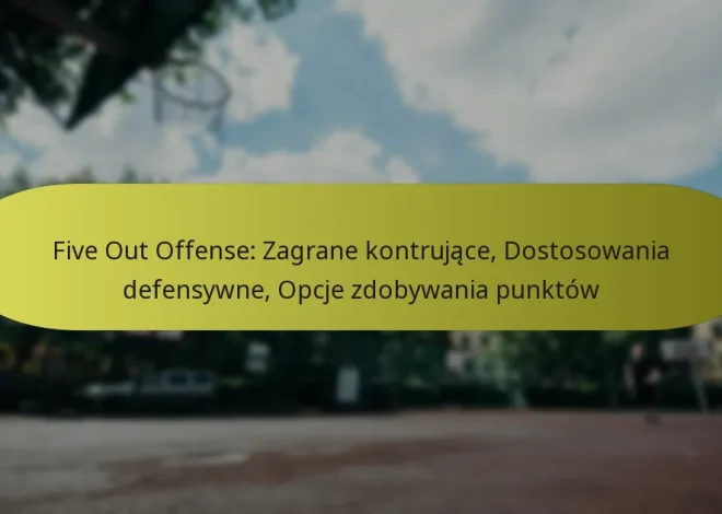 Five Out Offense: Zagrane kontrujące, Dostosowania defensywne, Opcje zdobywania punktów