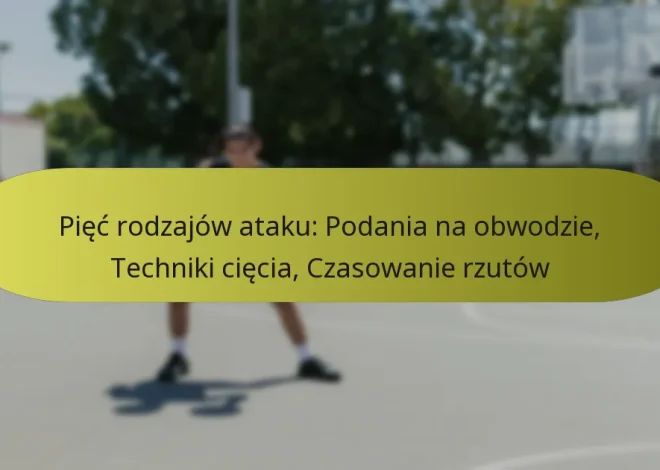 Pięć rodzajów ataku: Podania na obwodzie, Techniki cięcia, Czasowanie rzutów