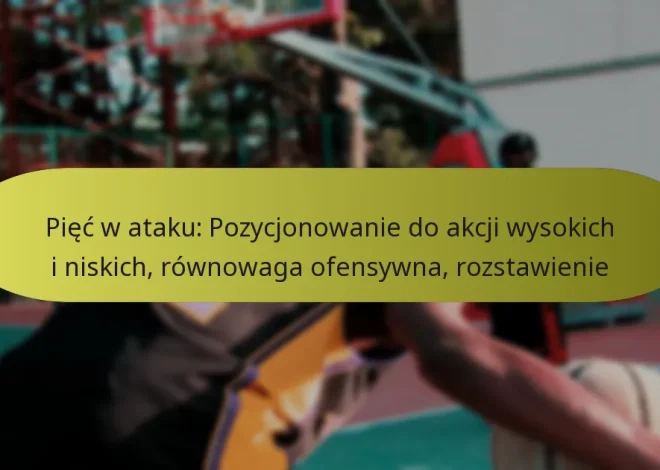 Pięć w ataku: Pozycjonowanie do akcji wysokich i niskich, równowaga ofensywna, rozstawienie