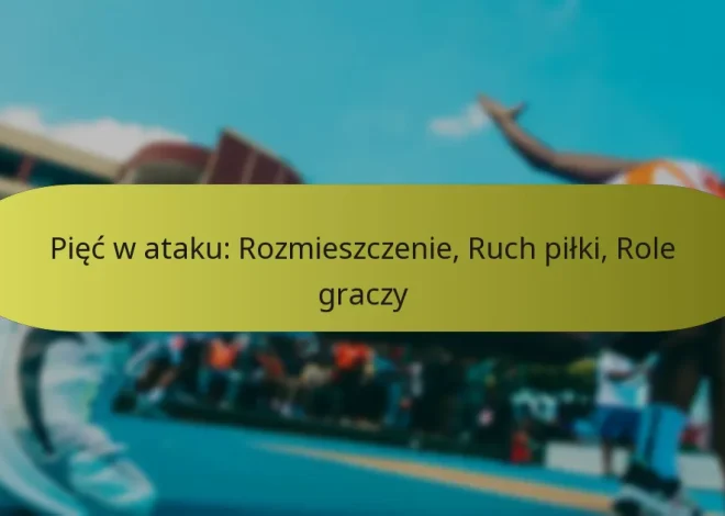 Pięć w ataku: Rozmieszczenie, Ruch piłki, Role graczy